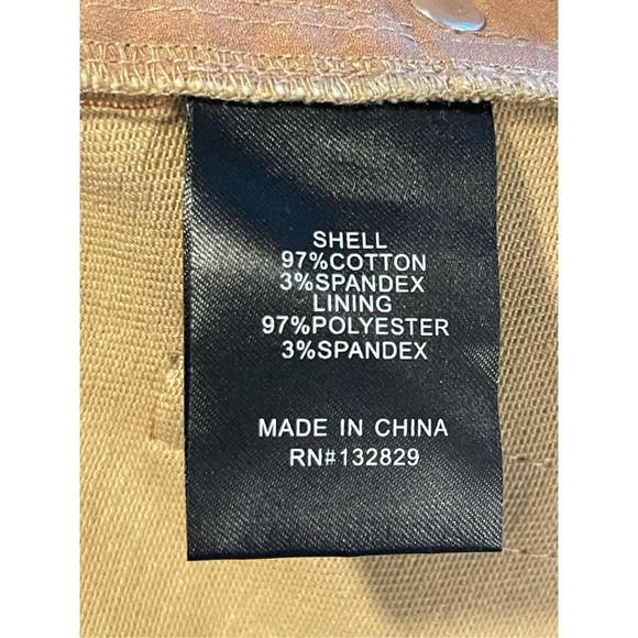 H:ours Midtown Mini Shorts in Khaki Sz S High Waisted Twill Stretch Revolve NWT - Picture 5 of 6